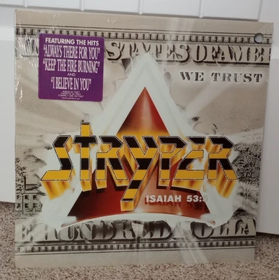 Stryper "In God We Trust" Vinyl LP w/ Hype Sticker 1988 Enigma D1-73317 SEALED - Image 1 of 4