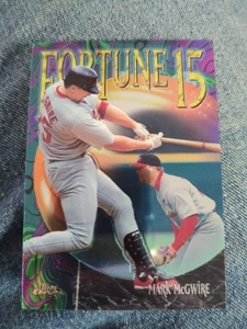 1999 Topps Chrome Mark McGwire #FF12 Fortune 15 Insert MLB Cardinals Karte - Bild 1 von 2