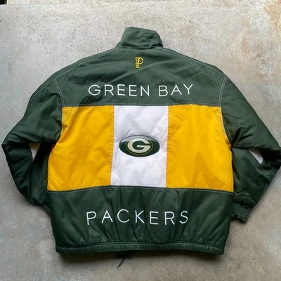 Vintage Green Bay Packers Pro Player Jacket Insulated NFL Retro Men’s XL - Image 1 of 4