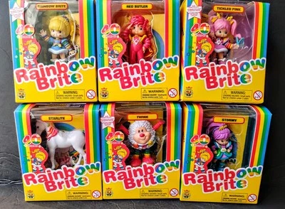 Мини-фигурки Rainbow Brite 40th Anniversary ПОЛНЫЙ набор 6 новых игрушек TLS CheeBee - Изображение 1 из 4