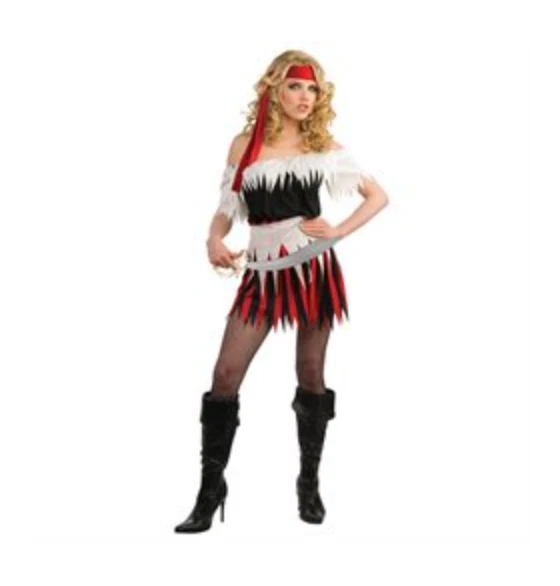¡Nuevo! Disfraz de Muchacha Capitán Taberna Tripulación Barco Pirata Rubie Adulto Talla Única Foto 1 de 1