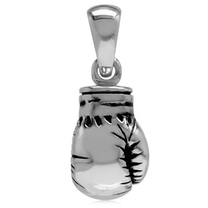 925 Sterling Silver Boxing Glove Pendant - Picture 1 of 5