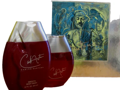 CARLOS SANTANA Hombres Set Colonia 3.4oz EDT SPRAY + 6.7 S CUERPO LISO Foto 1 de 3