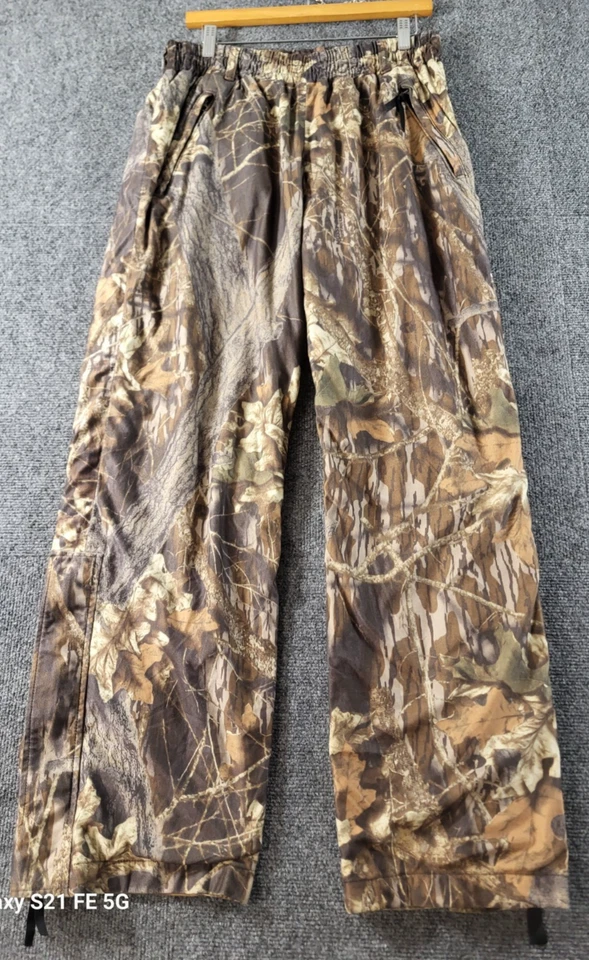 Vtg Cabela's Hunting Pants Mens L Reg/30-32 Waist x 31 Mossy Oak Breakup Polyest - Image 1 of 4