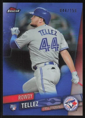 2019 Topps Finest Blue Refractor Rookie #52 Rowdy Tellez /150 Toronto Blue Jays - Image 1 of 2