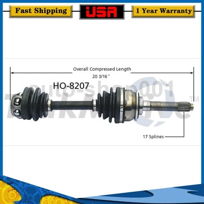 Eje delantero izquierdo CV eje articulado para Isuzu Trooper 4x4 3,2 L 1995 Foto 1 de 2