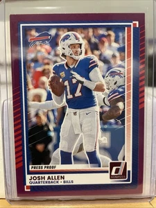 2025 Panini Donruss - Josh Allen #91 Purple Press Proof - Bild 1 von 2