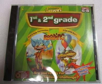 Software PC Galswin 1st & 2nd Grade Reading 2 CD set NEW SEALED Jewel - Image 1 of 2