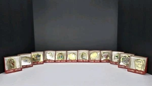 Vintage 12 Days of Christmas Brass Filigree  Tree Ornaments "Christmas Decor" - Picture 1 of 14