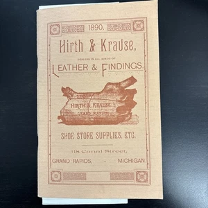 Vintage Book Hirth & Krause Shoe Store Supplies 1890 Reprint 1980 - Picture 1 of 5