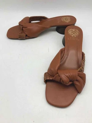 Pre-Owned Vince Camuto Brown Size 8.5 Block Mule Kitten Heel - Image 1 of 4