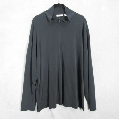 Burma Bibas XL Gray 1/4 Zip Pullover Long Sleeve Top Mens Casual Shirt - Image 1 of 4
