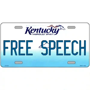 Free Speech Kentucky Blechschild - Bild 1 von 1