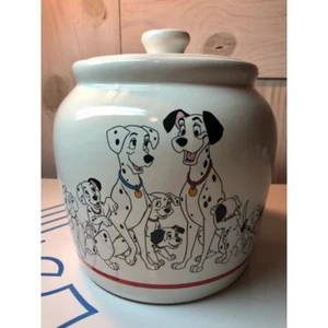 Vintage Walt Disney 101 Dalmatians Ceramic Cannister Cookie Jar Treasure Craft - Picture 1 of 12