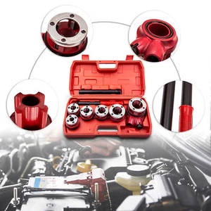 Ratchet Pipe Threader Kit Die Bar Head Handle Tool Kit 3/4'' Threading 6 Dies - Picture 1 of 12