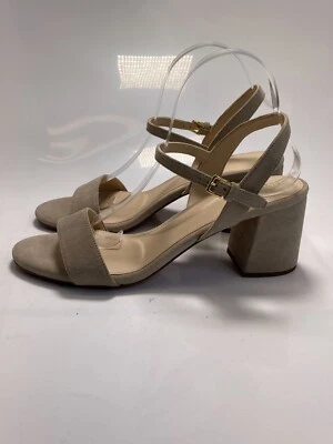 COLE HAAN 女式 Josie 粗跟麂皮绒凉鞋 10 码 — 第 1/4 张图片