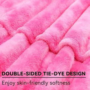 Fleece Throw Blanket Warm Soft Fleece 40in x 50in Blanket Pink - Picture 1 of 5