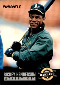 1993PinnacleRickey Henderson#308Oakland Athleticssee photo