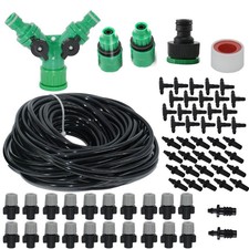 Acqua Irrigazione Kit Set Micro Sgocciolio Innaffiamento Sistema Pianta Giardino