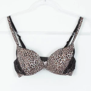 Victoria's Secret Body By Victoria Demi Bra Leopard Print Lace Women's Size 32C - Picture 1 of 4