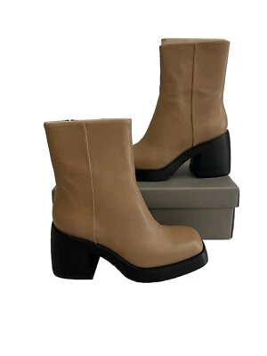 Botas Vagabundo Brooke Mujer Tacón Alto Cuero Tostado Talla 9 39 Botines Foto 1 de 4