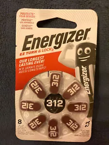 8 Batterien 312 für Hörgeräte Energizer POWERSEAL Technologie - Bild 1 von 1