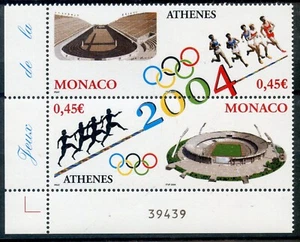 PHOTO CONTRACTUELLE TIMBRE MONACO NEUF N° 2439/2440 ** JEUX OLYMPIQUES ATHENES - Photo 1/1