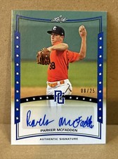 Parker McFadden 2014 Leaf Perfect Game National Showcase RC Auto Blue 8/25 A-PMF