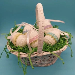 Crochet Covered Eggs for Easter Spring Decor Handmade - Bild 1 von 7
