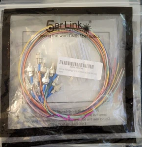 NEU 5er Link Technologie 12 Strang Singlemode FC OS2 LWL Pigtails - Bild 1 von 2