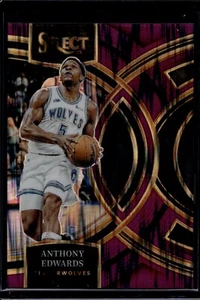 2023-24 Panini Select Anthony Edwards #164 Premier Level Purple Shock /175 - Picture 1 of 2
