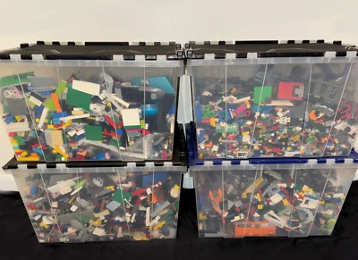 LEGO ® 42 Pounds Bulk Lot Bricks Pieces Star Wars City Harry Potter etc lbs - Image 1 of 4