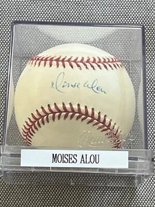 Pelota de béisbol firmada por Moisés Alou autografiada OMLB - Imagen 1 de 2