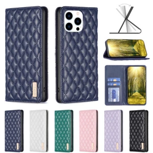 For iPhone 16e 15 14 13 12 11 Pro Max 8 7 6 Flip Leather Wallet Case Phone Cover - Picture 1 of 10