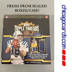 2011 Topps Triple Threads Football Hobby Box Look4 Newton radiocontrol Stafford automático 1/1 - Imagen 1 de 15