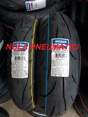 Coppia 120/60 ZR17 55W e 180/55 ZR17 73W MITAS SPORT FORCE + DOT 2025