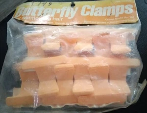 NOS BUTTERFLY HAIR CLAMPS/ CLIPS NO. 761 BY BELSON - Picture 1 of 4