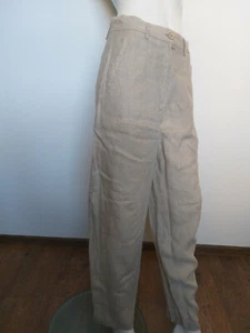 IVAN GRUNDAHL beige linen pants trousers size 36 - Picture 1 of 9