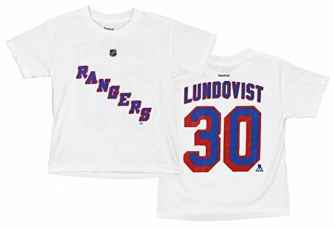 Reebok NHL Youth New York Rangers HENRIK LUNDQVIST #30 Player Graphic Tee Cover