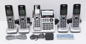 Panasonic KX-TGF975S Cordless Phone System Link-to-Cell - Silver - Zdjęcie 1 z 11