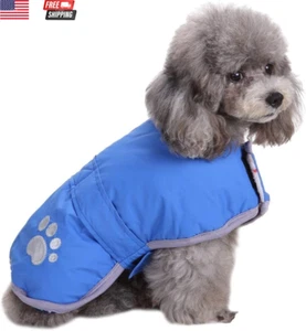 Cold Weather Dog Coats Loft Reversible Winter Fleece Dog Vest Waterproof Pet Jac - Picture 1 of 7