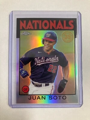 Juan Soto 2021 Topps Chrome 1986 Topps 35th Anniversary #86BC-4 Nationals Mets - Image 1 of 2