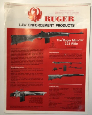 1980's Ruger Law Enforcement Products Catalog - Image 1 of 3