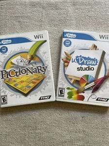 Pacchetto gioco di strategia/puzzle Udraw Studio & Udraw Pictionary WII - Foto 1 di 5