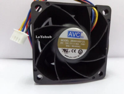 AVC 6CM 6038 2B06038B12S P087 12V 0.90A Controlled Speed 4-pin Cooling Fan - Image 1 of 4