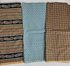 Vtg JUDIE ROTHERMEL 8+ Yards Fabric VICKSBURG CIVIL WAR Marcus Lot Paisley Leaf - Picture 1 of 14