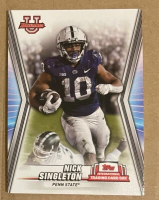 2023 Topps NTCD-BF23 Trading Card Day BOWMAN Football Nick Singleton - Image 1 of 2