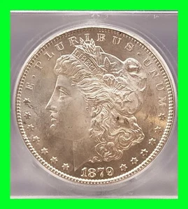 Stunning 1879-S MS67 Morgan Silver Dollar Coin - Uncirculated - UNC - ICG MS 67  - Picture 1 of 5