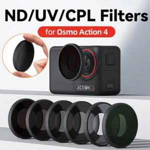 For DJI Osmo Action 4 Lens Filters ND8 ND16 ND32 ND64 CPL UV Camera Filter Parts - Picture 1 of 17