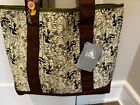 NWT Disney Parks Bambi Quilted Tote Bag Flowers Embroidered